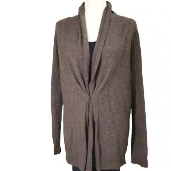 SIONI longngrey cardigan with a shawl neck Size XL - Picture 1 of 6